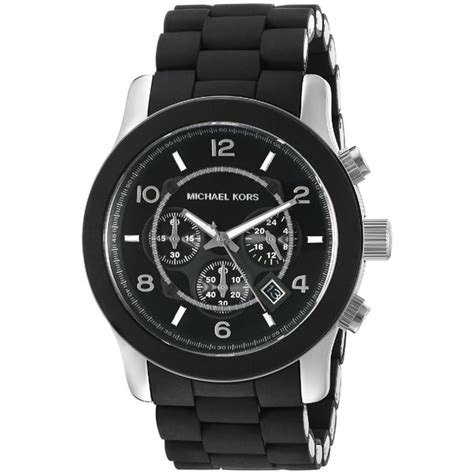 michael kors 8107|Michael Kors Men's Runway Black Watch MK8107 .